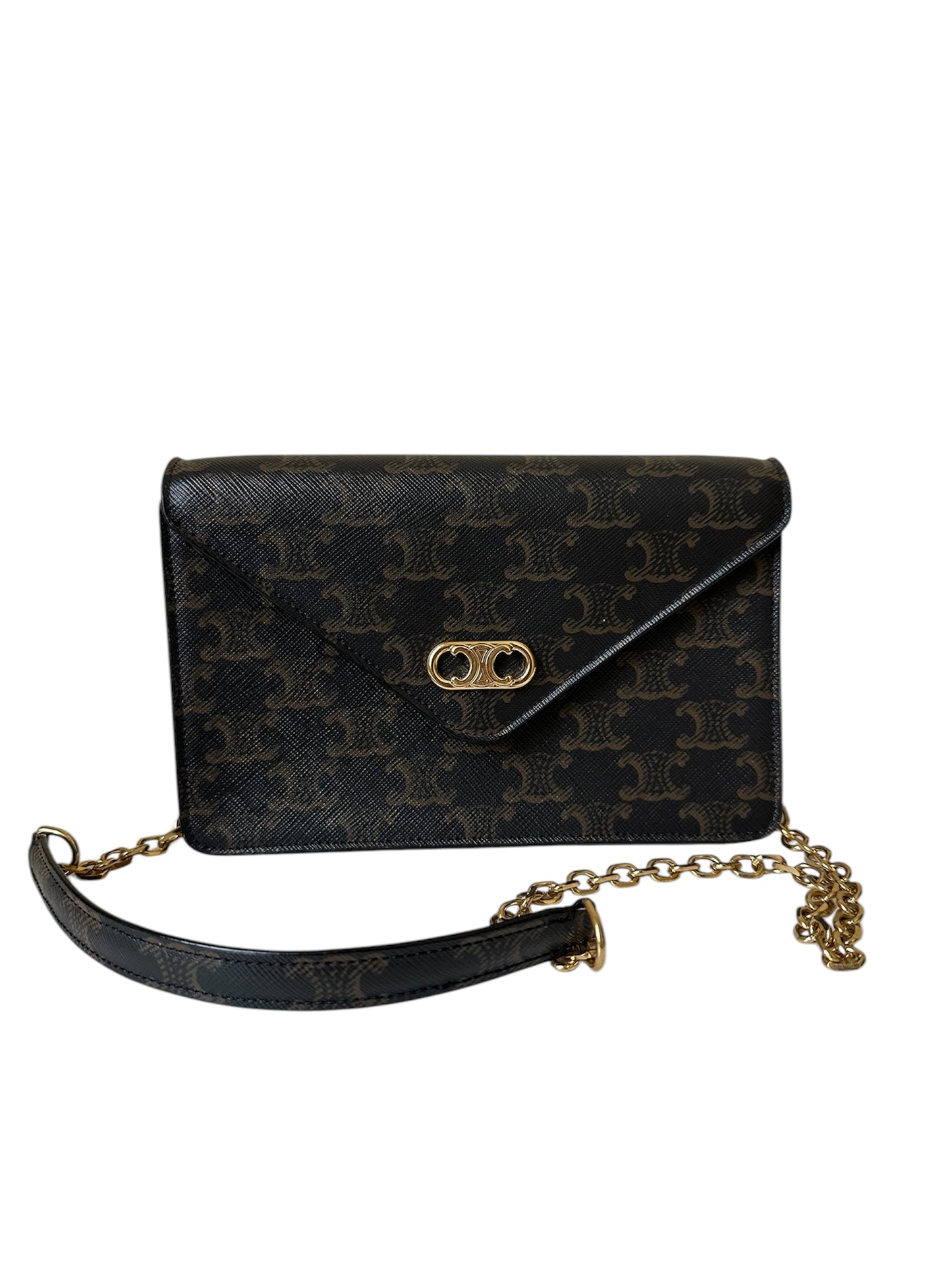 Celine maillon triomphe hot sell wallet on chain
